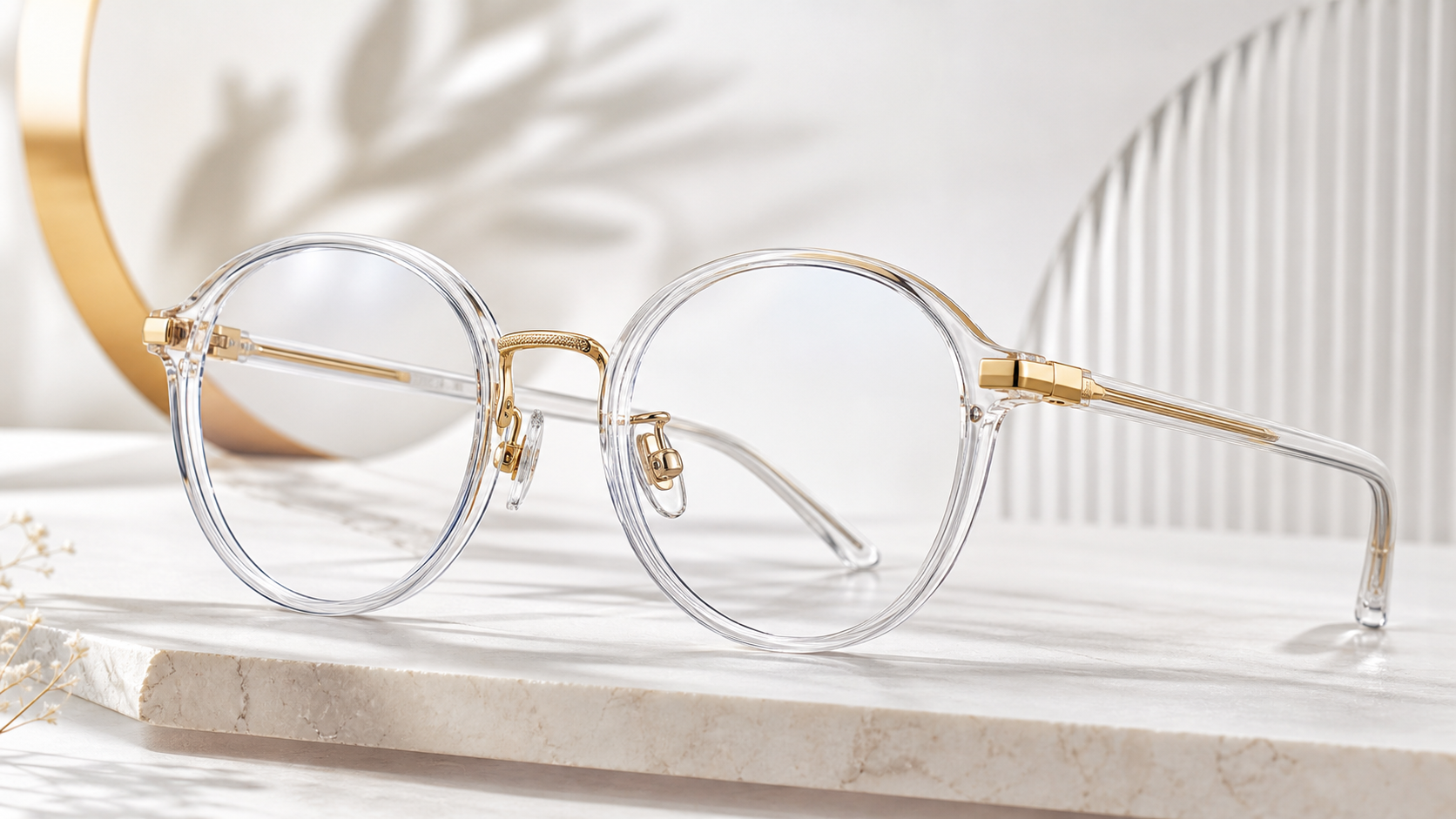 Specscart HEMINGFORD 2 clear and gold glasses